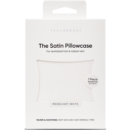 Veganboost Satin Pillowcase - Moonlight White