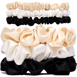 Veganboost Satin Scrunchie, Mix - 6 Stk