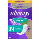 Daily Fresh Normal Plant-based Pantyliners - 42 Pcs