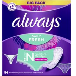 Daily Fresh Normal Flexistyle Pantyliners with a fresh fragrance - 54 Pcs