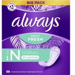 always Daily Fresh Normal Pantyliners  - 56 Pcs