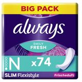 Daily Fresh Slim Flexistyle Pantyliners with a fresh fragrance 