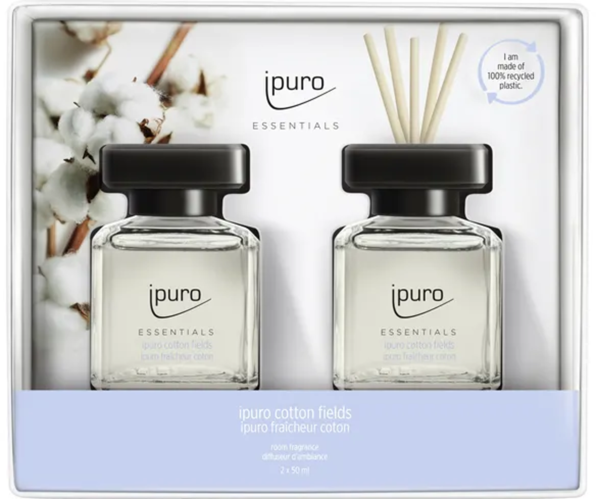 ipuro Geurstokjes Essential Set Cotton Fields