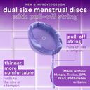 Comfydisc Menstruationsscheiben mit Rückholstring - Lila