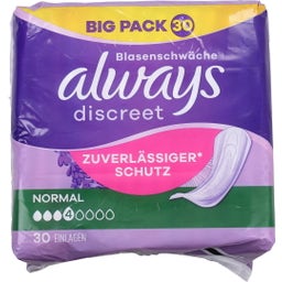 always Discreet Inkontinenz-Einlagen Normal - 30 Stk