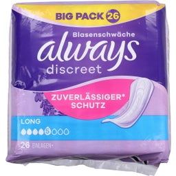 always Discreet Inkontinenz-Einlagen Long - 26 Stk