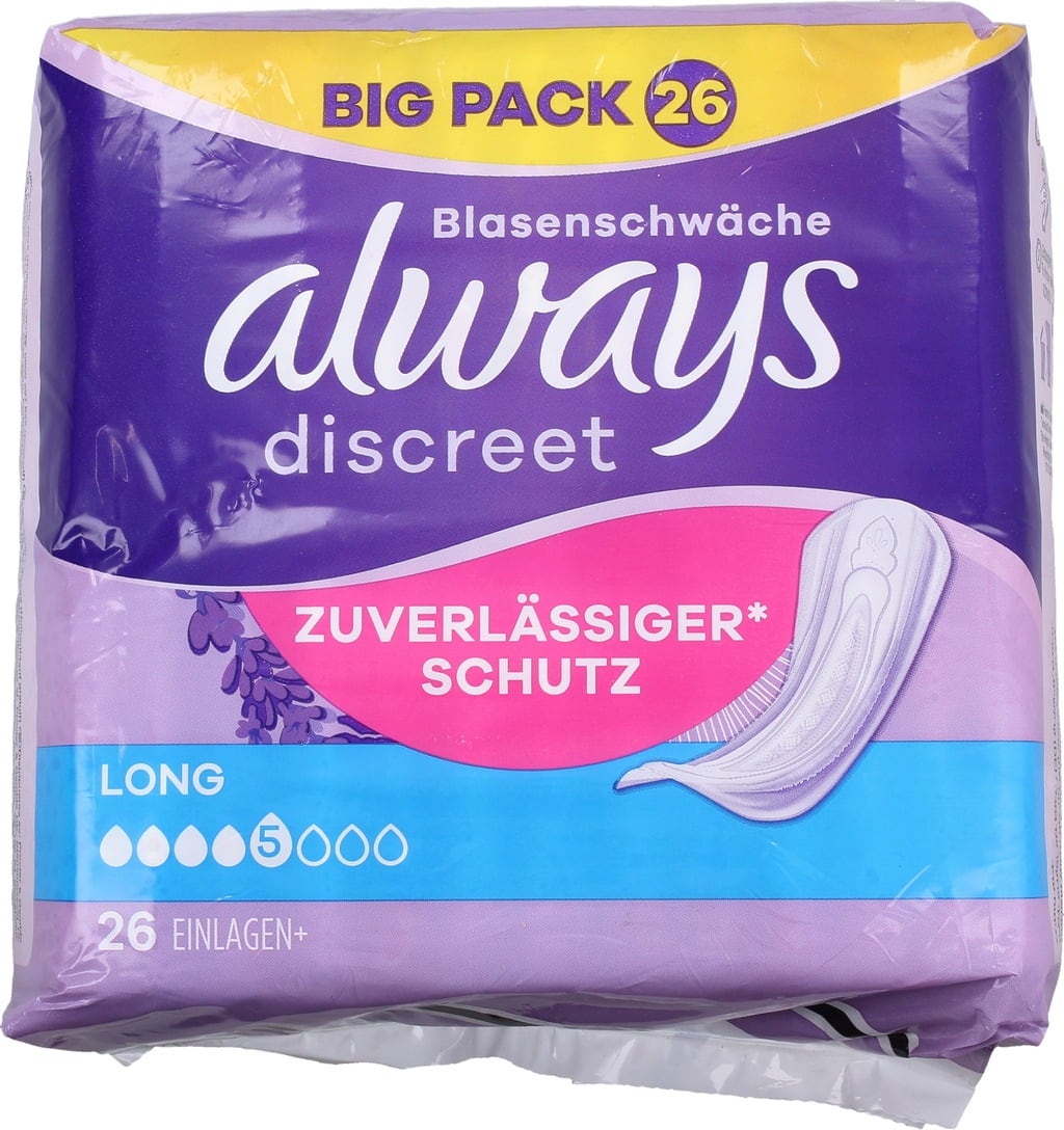 Discreet - Salvaslip per Incontinenza Long - 26 pz.