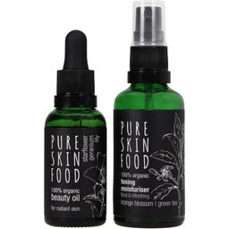 PURE SKIN FOOD Organic Skincare Set For Radiant Skin - 1 Set