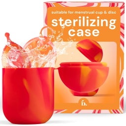 Comfycase Sterilizing Care for Menstrual Cups & Discs  - Orange & Red