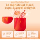 Comfycase Sterilizing Care for Menstrual Cups & Discs  - Orange & Red