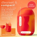 Comfycase Waschbehälter für Menstruationsscheiben & -tassen - Orange & Rot