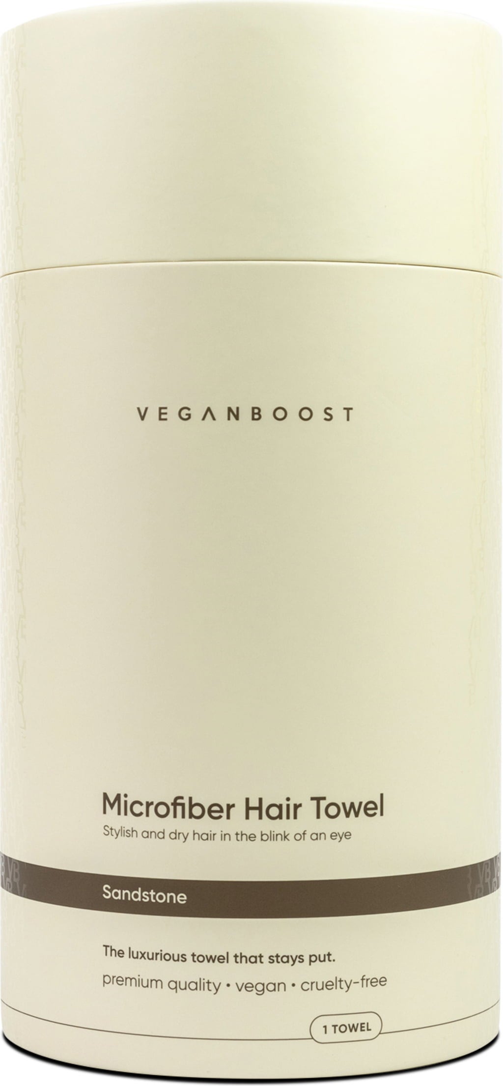 Veganboost Serviette pour Cheveux - Sandstone
