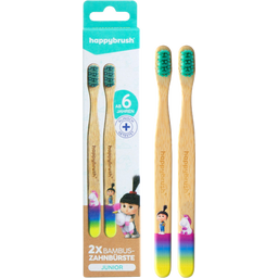 happybrush Junior Bamboe Tandenborstel Agnes - 1 Stuk