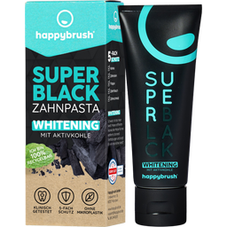 happybrush SuperBlack Zahnpasta - 75 ml