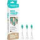 happybrush ECO VIBE 3+ Tandborsthuvuden White