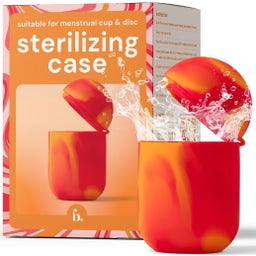 Comfycase Sterilizing Care for Menstrual Cups & Discs  - Orange & Red