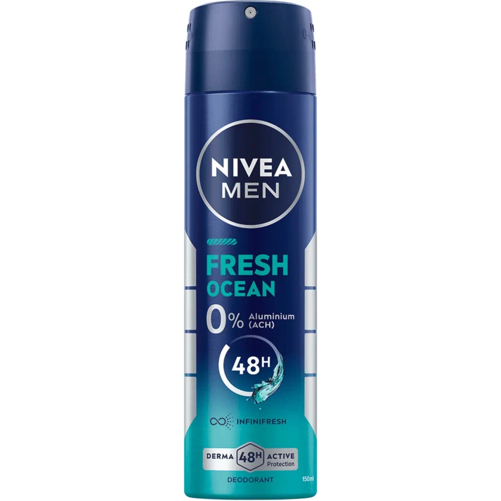 NIVEA MEN 制汗スプレー 150ml 16本セット NIVEA MEN Fresh Ocean Deodorant Spray, 150 ml - oh feliz
