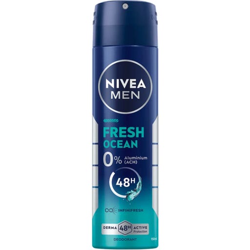 NIVEA MEN Fresh Ocean Deodorant Spray, 150 ml - oh feliz