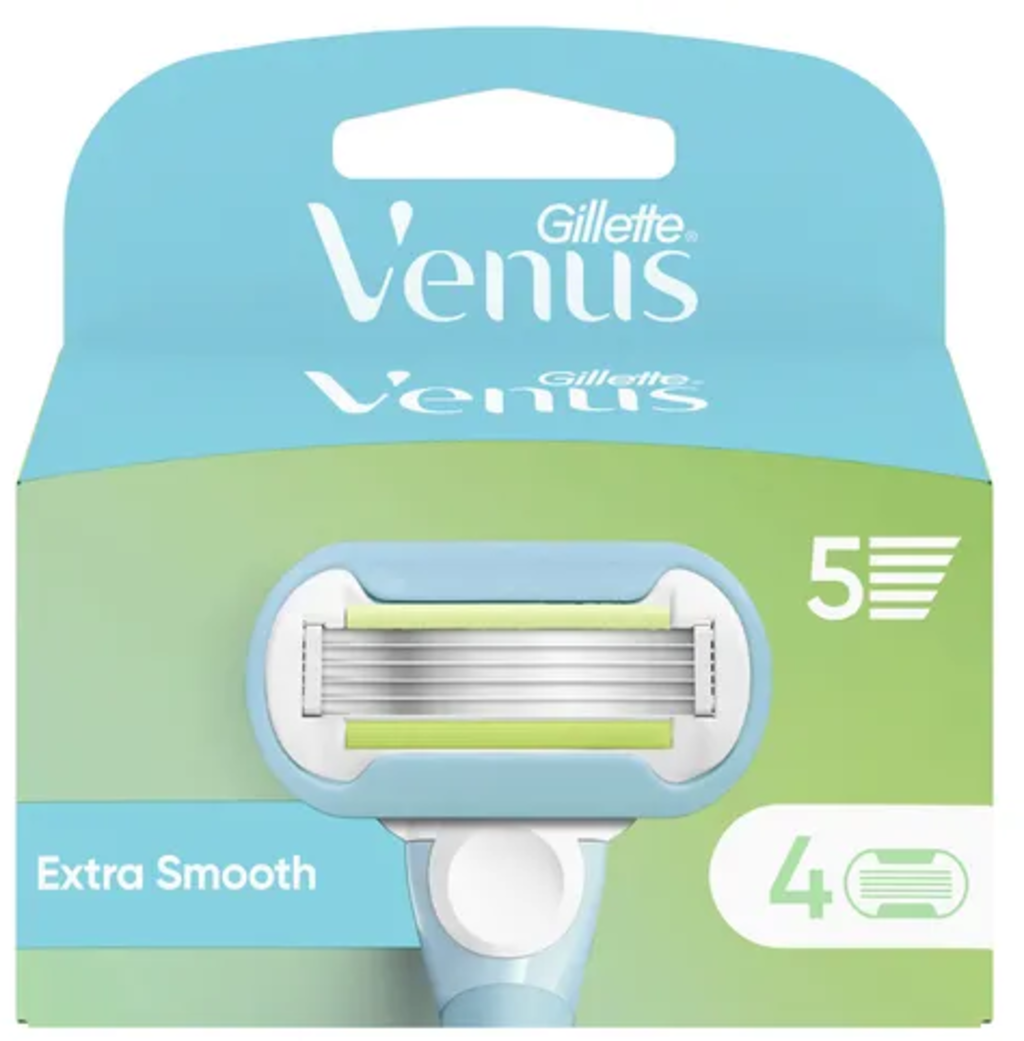 Gillette Lames Venus Extra Smooth - 4 pièces