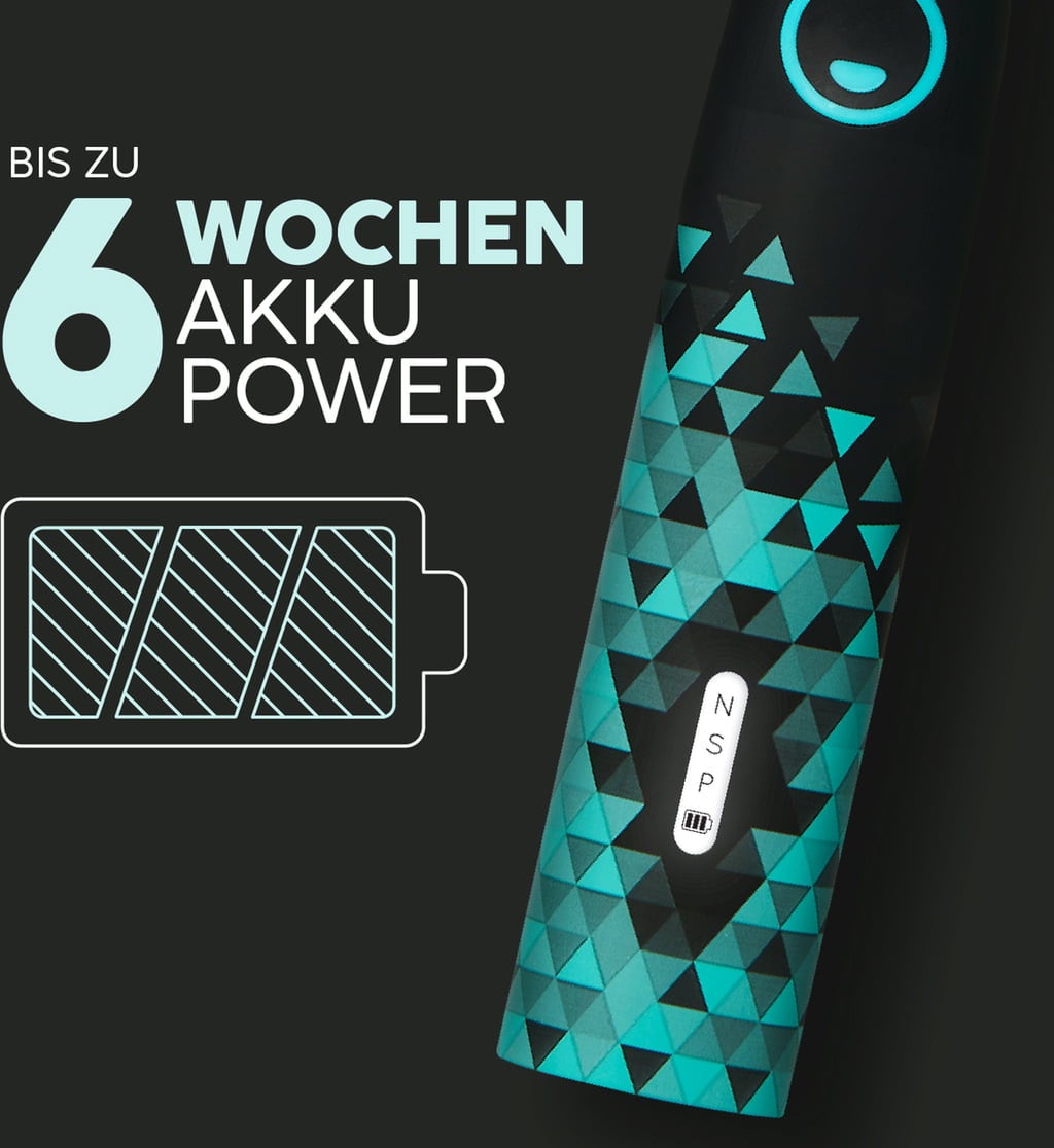ECO VIBE 3 - Spazzolino Elettrico Nero e Menta - 1 set