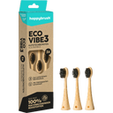 happybrush ECO VIBE 3 Opzetborstels van Bamboe