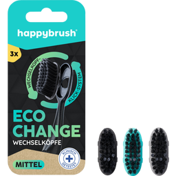 happybrush Eco Change Utbytbara Borstar - 1 st.