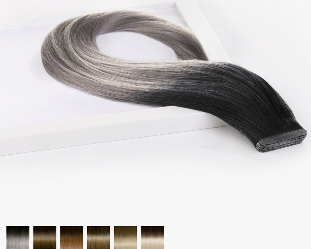 Seiseta Sticker Tape-In Extensions Ombré 50/55cm - 10/20 Dunkelblond/Hellblond