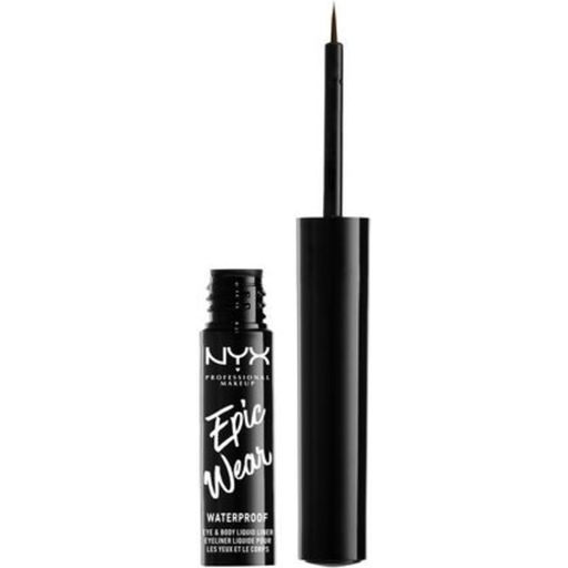NYX Professional Makeup Eyeliner Liquido Epic Wear, Waterproof - 2 - Brown