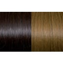 Keratin Fusion Extensions Classic 30/35cm - 4/14M Kastanienbraun/Hellgoldenes Kupferblond gesträhnt