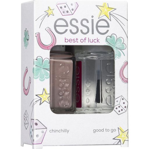 essie #4 good luck Nail Polish Gift Set - 77 - chinchilly, good to go