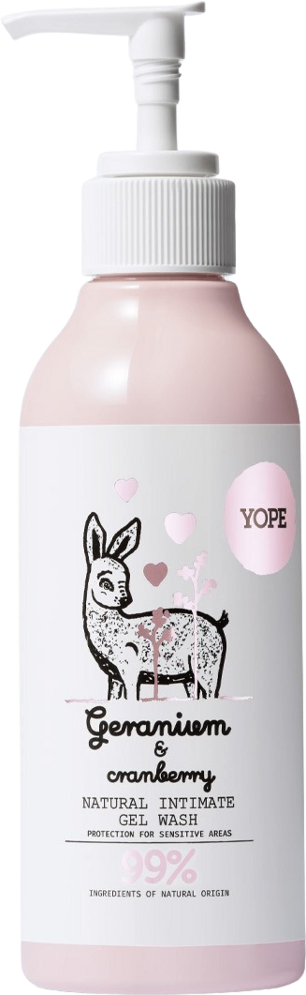 Natural Intimate Gel Wash Geranium & Cranberry - 300 ml