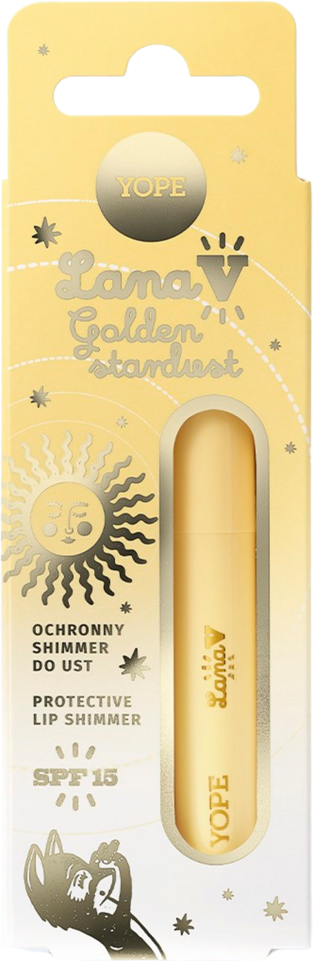 YOPE Lana V Golden Stardust Lip Shimmer