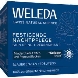 Niebieska gencjana i szarotka - wzmacniający krem na noc - 40 ml