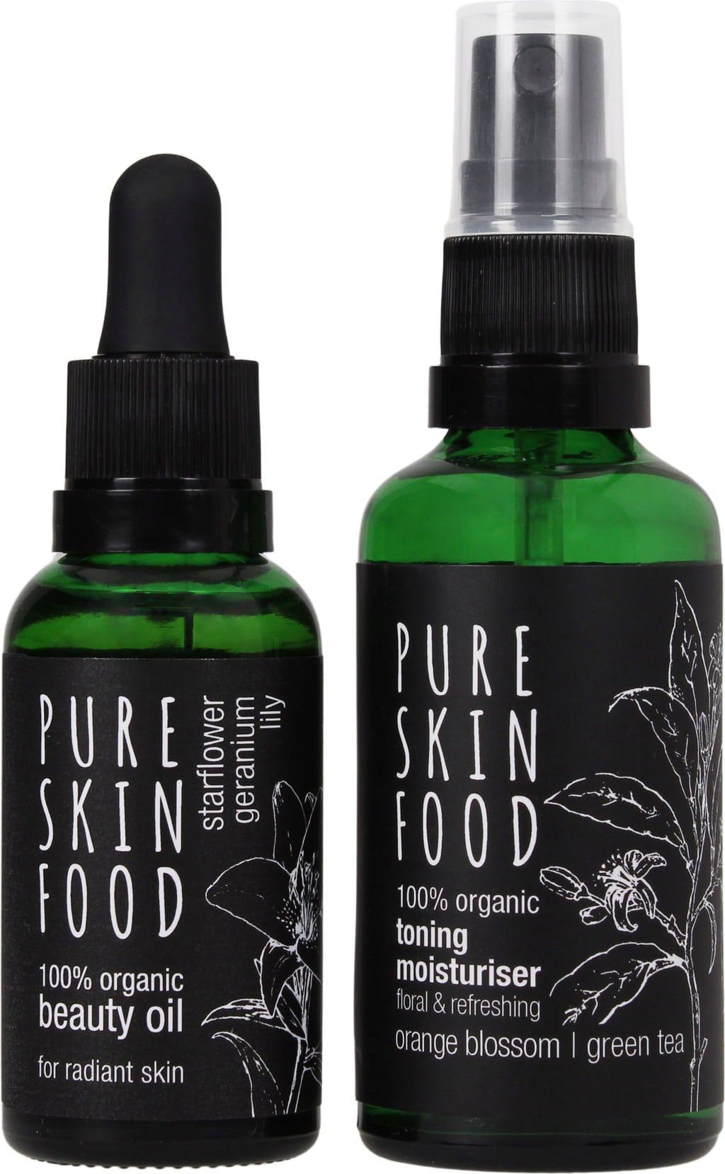 PURE SKIN FOOD Organic Skincare Set For Radiant Skin - 1 kit