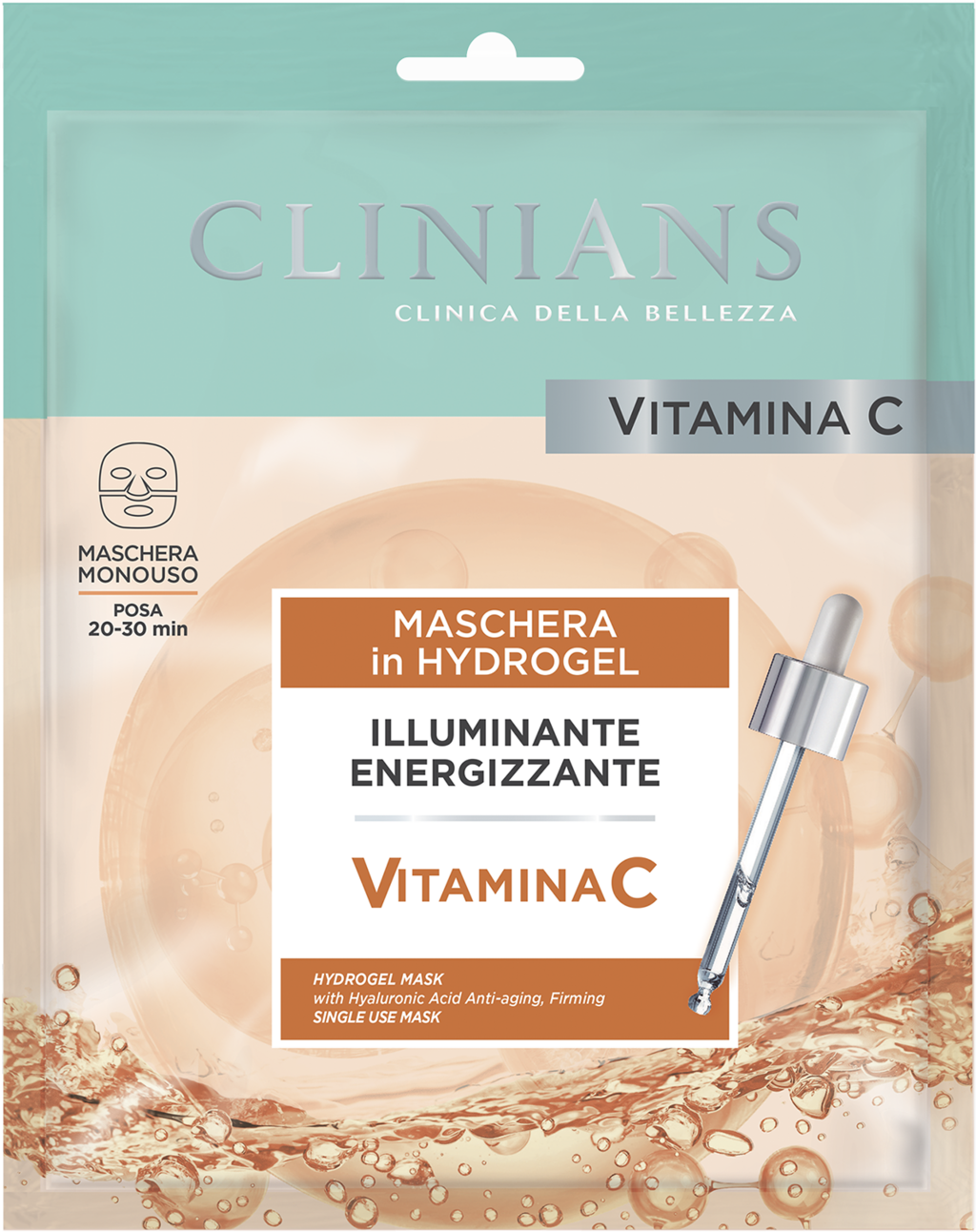 Clinians VITAMIN C Vitamina C Maschera Hydrogel