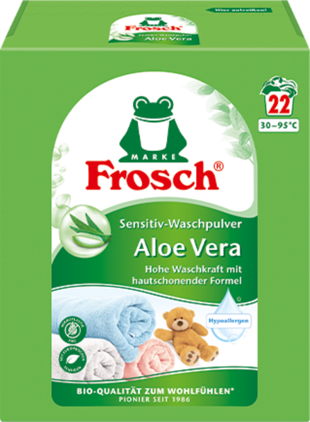 Frosch Lessive en Poudre Sensitive - Aloe Vera - 1,45 kg