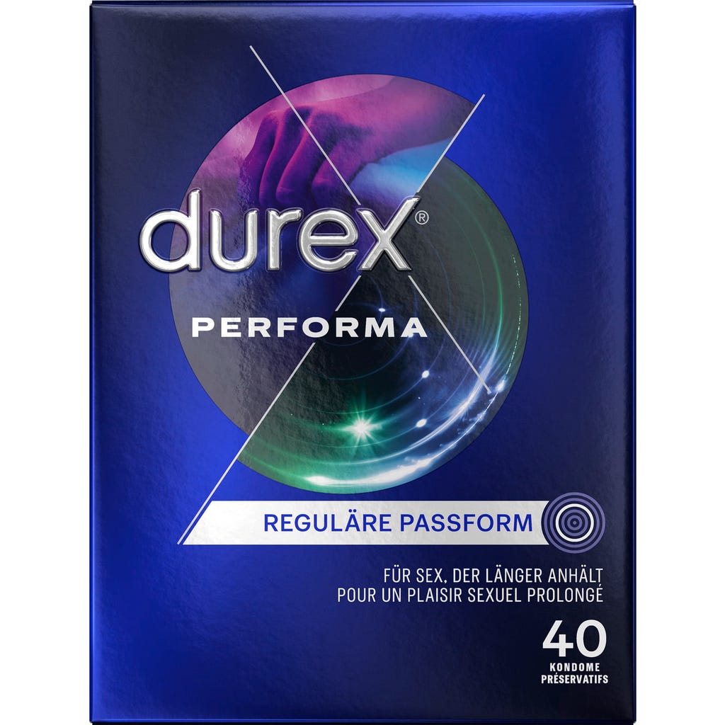kondome mit benzocainhaltigem gleitgel Durex Performa Kondome mit Benzocain-Gel, Easy-On, 12 Stück main image 0