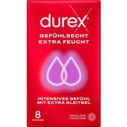 Durex Kondome Gefühlsecht Extra Feucht - 8 Stk