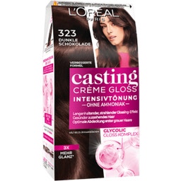 Casting Crème Gloss 323 Dark Chocolate Brown Semi Permanent Hair Dye - 1 Pc