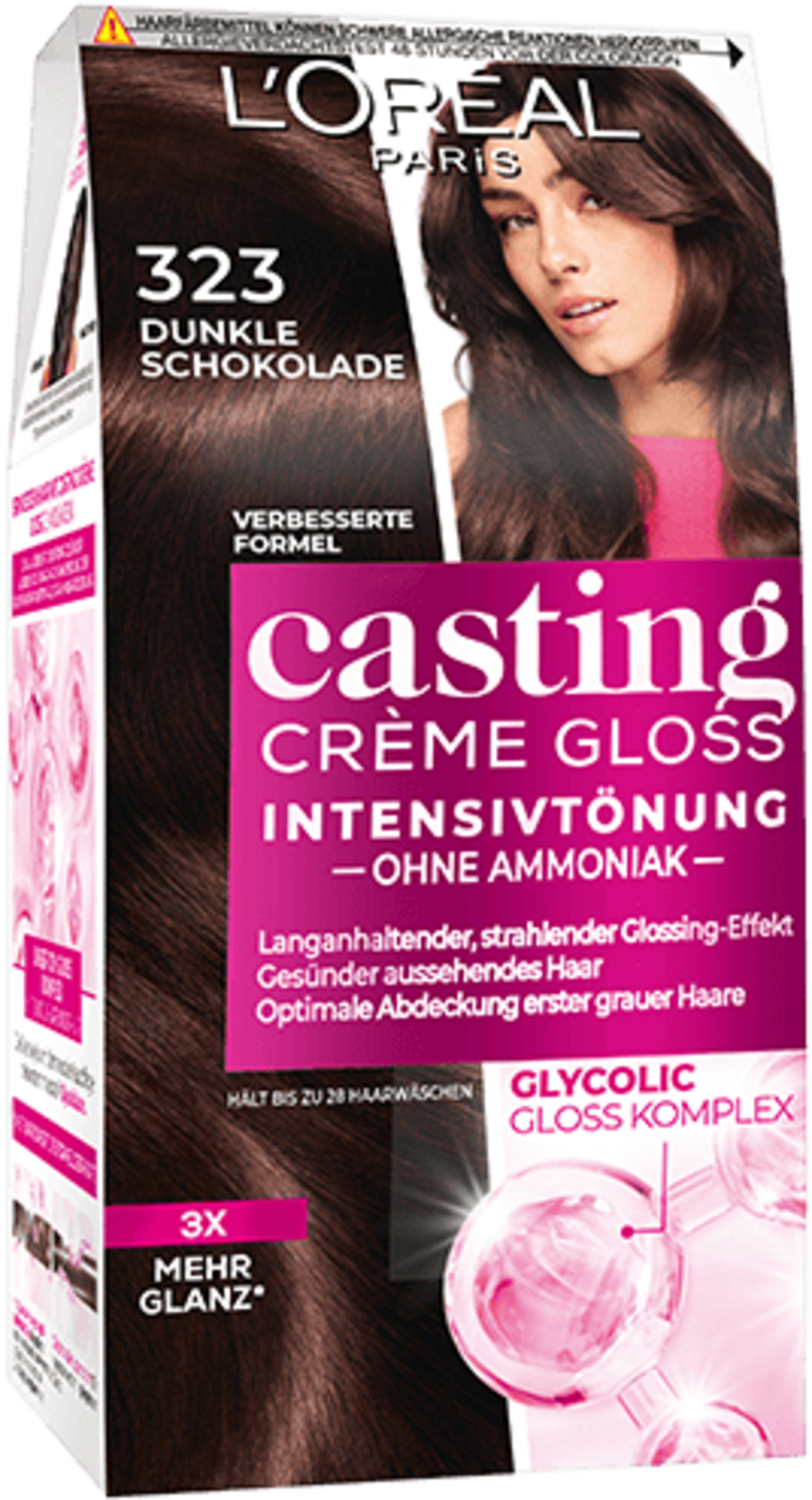 Casting Crème Gloss Châtain 323 Chocolat Noir