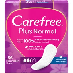Carefree Plus Normal Slipeinlagen mit Frischeduft - 56 Stk