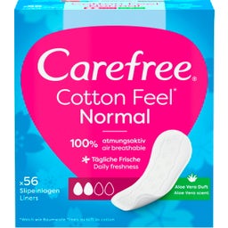Cotton Feel Normal Inlegkruisjes met Aloë Vera Geur - 56 Stuks