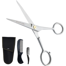 Premium Beard & Mustache Scissors - German Steel - silver - 5