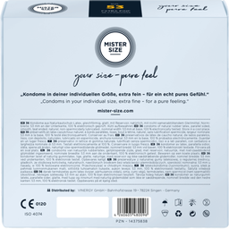 MISTER SIZE Preservativos 53 mm - 36 Unidades