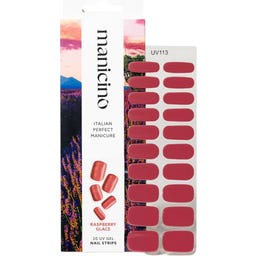 Manicino UV Gel Nail Strips - Raspberry Glace