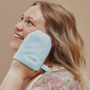 Iconic Mitt - Make up Remover and Cleansing Mitt - Blue Lagoon