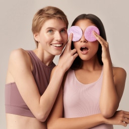GLOV 2-In-1 Dual Fiber Reusable Skincare Pads - Pink