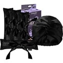 COOLCURL Sweet Dreams Satin Set, Black
