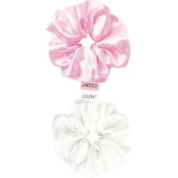 GLOV Scrunchies 2 Pack M - White/Pink
