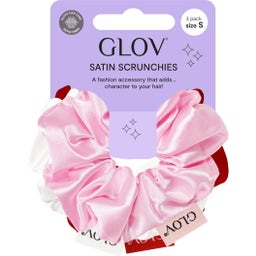 GLOV Scrunchies 3 Pack S - Pink/White/Red